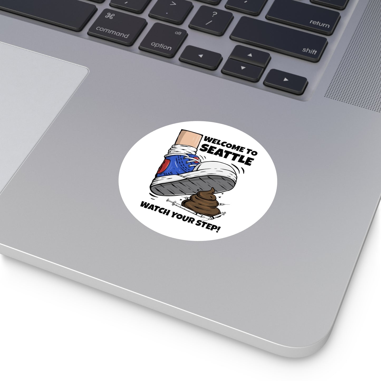 Welcome to Seattle | White Round Vinyl Sticker