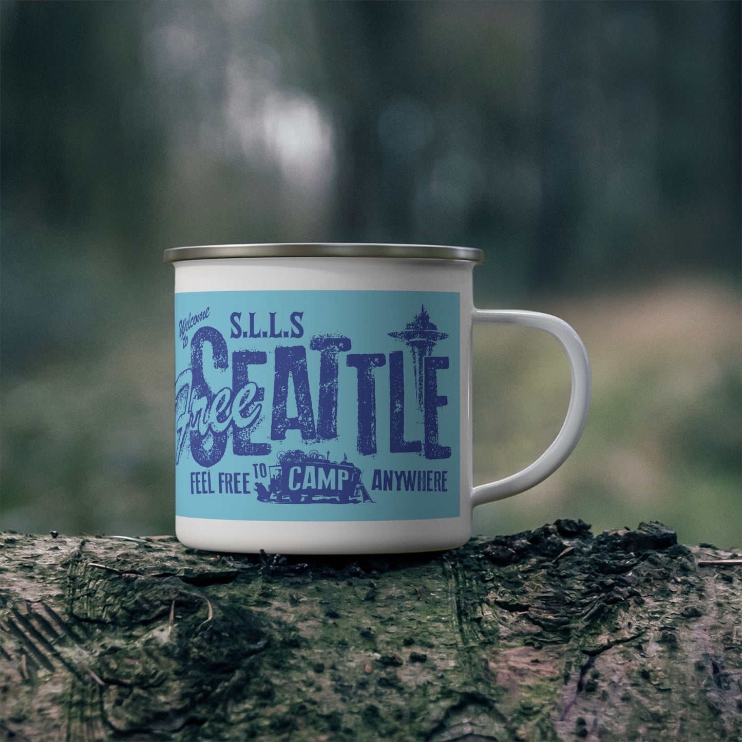 Feel Free | Enamel Camping Mug