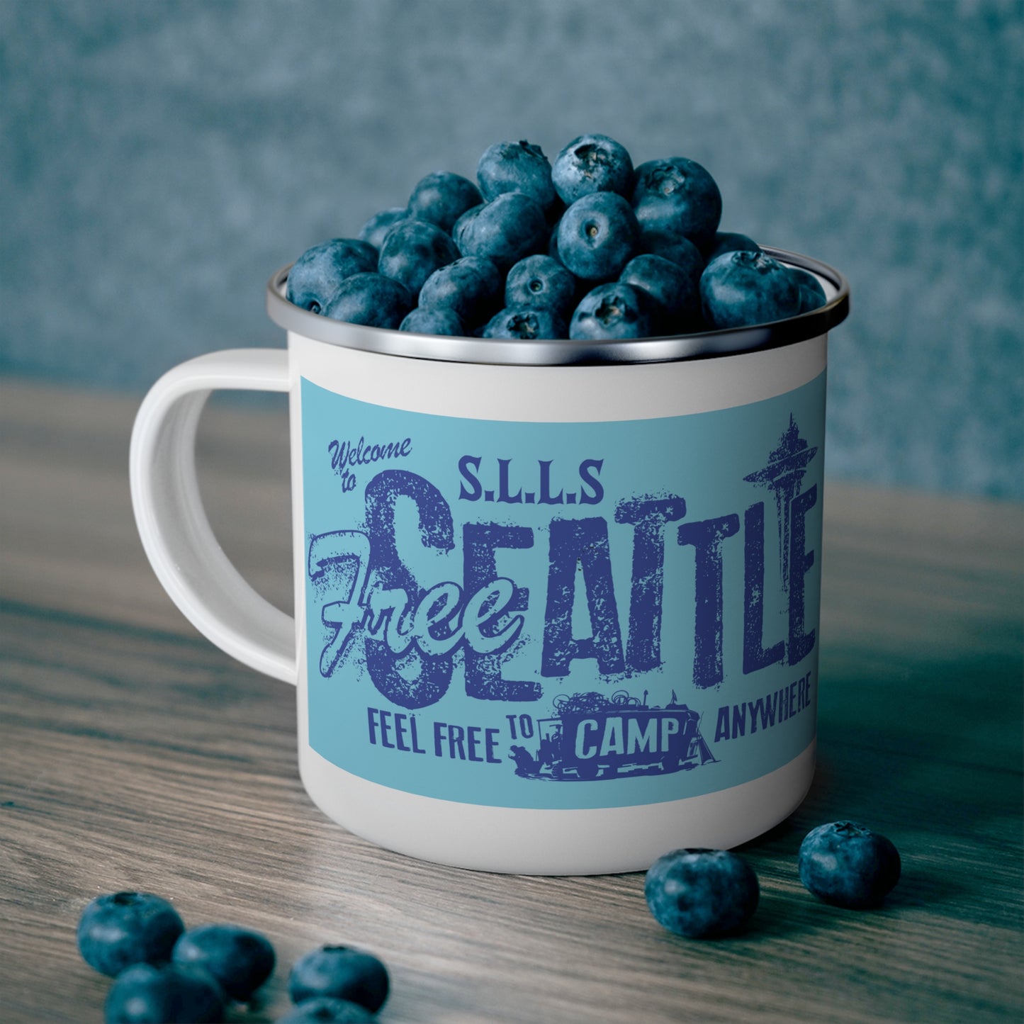 Feel Free | Enamel Camping Mug