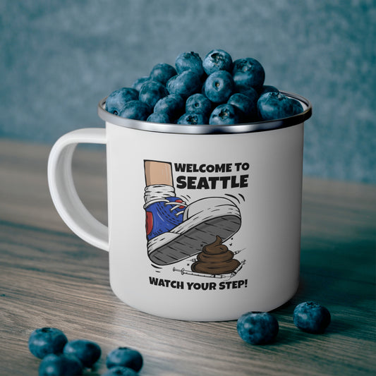 Welcome to Seattle | Enamel Camping Mug
